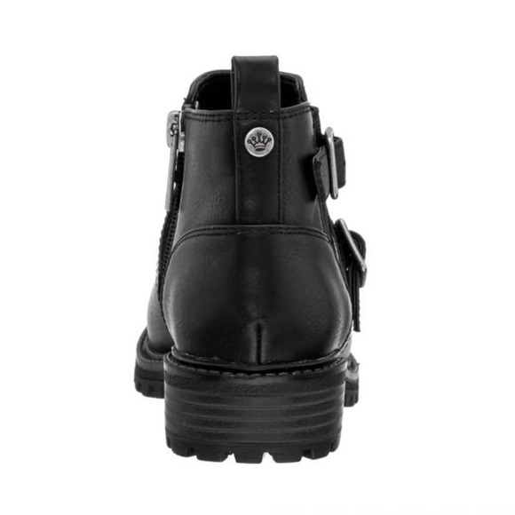 "Kids' Nina Kylee Black Tumbled Bootie, Size 3" - Picture 3 of 5